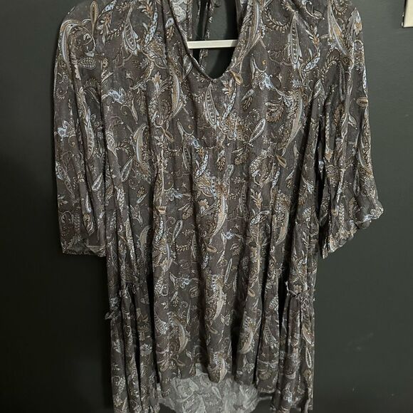Millibon USA Boho Tunic Dress Size M NWT Paisley Floral Print - Picture 4 of 8